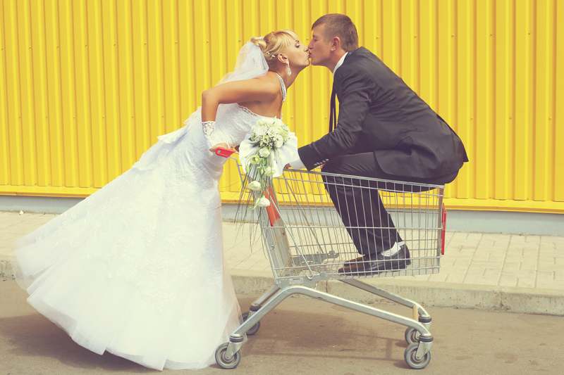 supermarket wedding