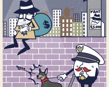 bank robber cartoon